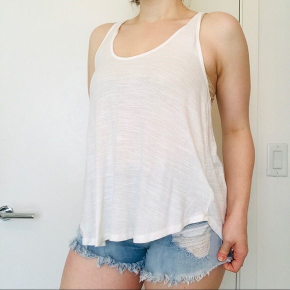 Cute White Tank Cotton - Picture 1 of 5
